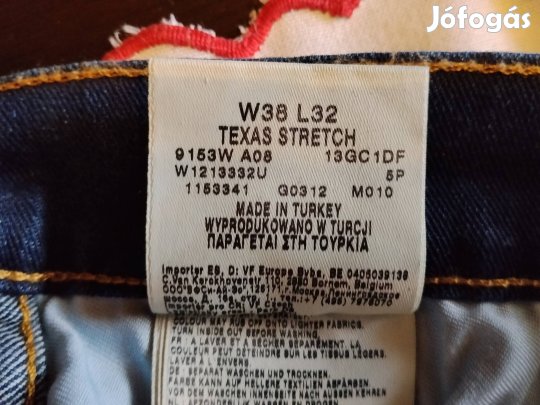 wrangler farmernadrág méret 38*32