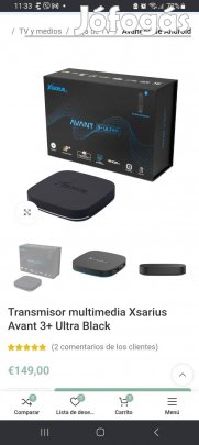 xsarius 3+ultra setupbox medialejatszo