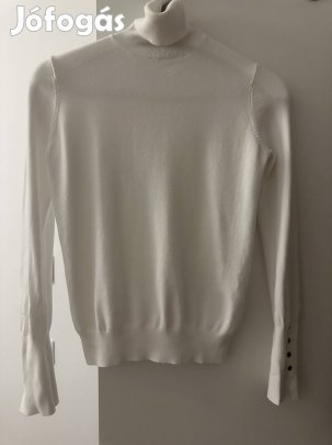 zara női garbó s méretű fehér színű eladó 