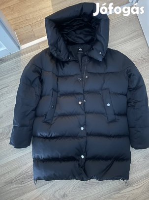 zara női s méretű tolldzseki fekete színű eladó 