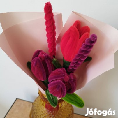 zsenilia tulipán csokor