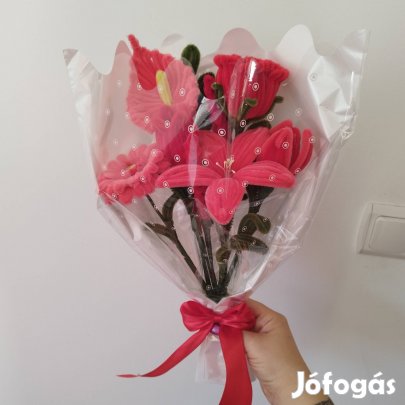 zsenilia virág csokor 